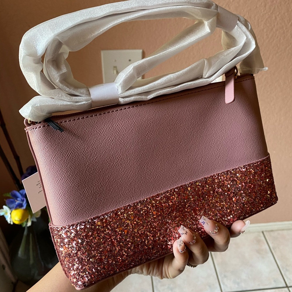 Kate Spade Glitter Ramey Greta Court Crossbody - Picture 4 of 6